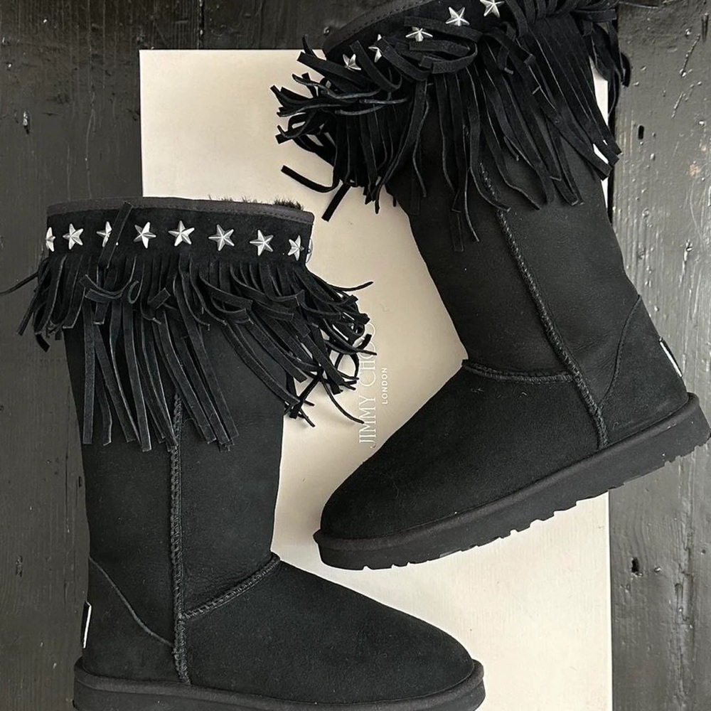 Jimmy Choo x Ugg Black Studded Star Women's Boots